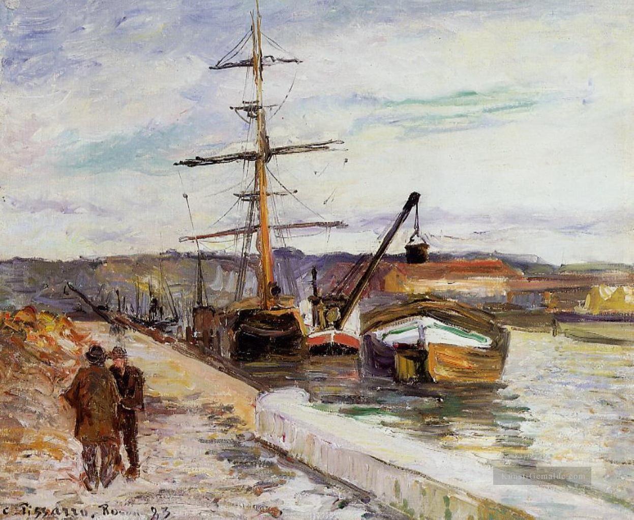 den Hafen von Rouen 1883 Camille Pissarro Ölgemälde